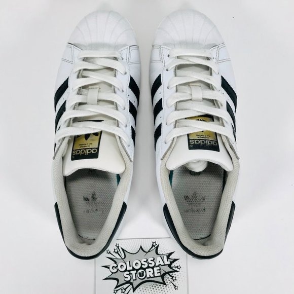❌SOLD❌ Adidas Originals Superstar Leather White Black - Picture 7 of 9